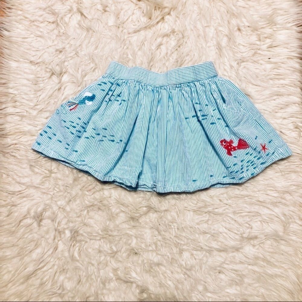 DPAM Embroidered Fish Starfish Skirt